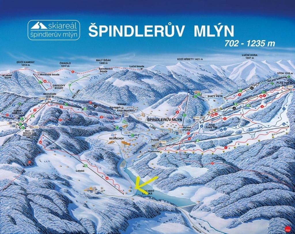 Špindlerŭv MlýnApartman Labska 21 Ve Spindlerove Mlyne公寓 外观 照片